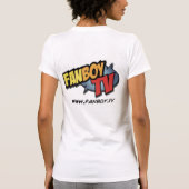 私はFanboy TVを代わりをします Tシャツ (裏面)