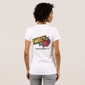 私はFanboy TVを代わりをします Tシャツ (裏面フル)