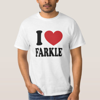 私はFarkleを愛します Tシャツ