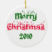 私はFarmaholicのクリスマスのオーナメントです セラミックオーナメント (裏面)