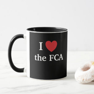 私はFCAの財政の承諾を愛します マグカップ