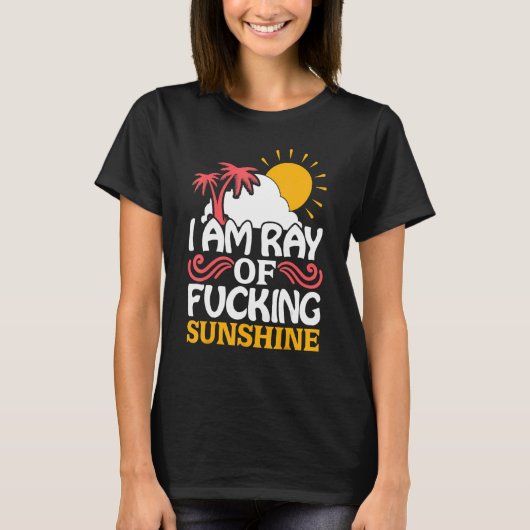 私はFcking Sunshine夏の旅行ビーチ Tシャツ (正面)