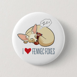 私はFennecのキツネ-漫画のFennecのキツネ--を愛します 缶バッジ