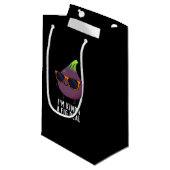 私はFig Deal Fruit Pun Dark BGおもしろいであるKinda スモールペーパーバッグ (正面アングル)