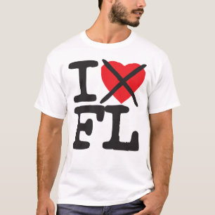 私はFL -フロリダ--を憎みます Tシャツ