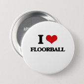 私はFloorballを愛します 缶バッジ (正面&裏面)