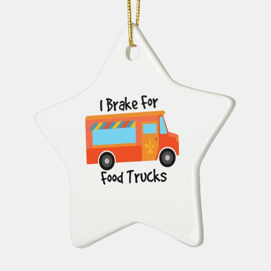 私はFoofのトラックのためにブレーキがかかります セラミックオーナメント (左)