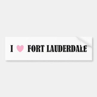 私はFORT LAUDERDALEのバンパーステッカーを愛します バンパーステッカー