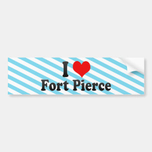 私はFort Pierce、米国を愛します バンパーステッカー