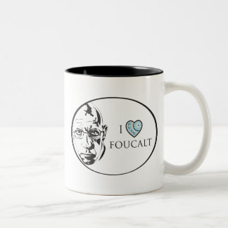 私はFoucaltのマグを愛します ツートーンマグカップ