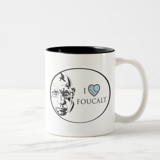 私はFoucaltのマグを愛します ツートーンマグカップ (右)