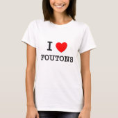 私はFoutonsを愛します Tシャツ (正面)