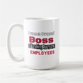 私はFreaking Employees 誇りを持った Coの素晴らしボス コーヒーマグカップ (左)