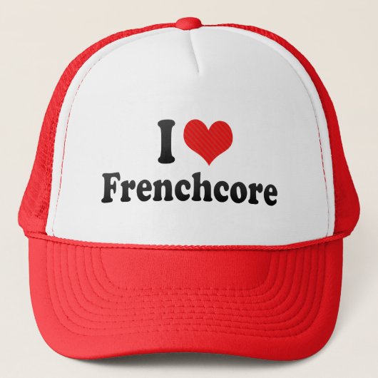 私はFrenchcoreを愛します キャップ (正面)