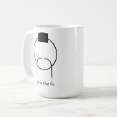 私はfuのマグに同情します コーヒーマグカップ (正面左)