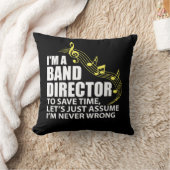 私はFunny Musicianバンドディレクター音楽愛好者です クッション (ブランケット)