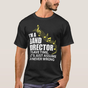 私はFunny Musicianバンドディレクター音楽愛好者です Tシャツ