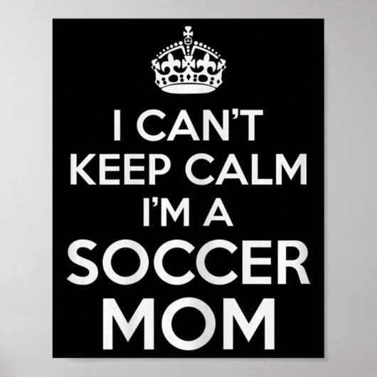 私はFutbolマ保マのサッカーのママだから落ち着けない ポスター (正面)