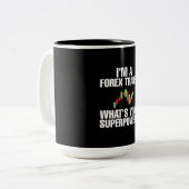 私はFXトレーダーです ツートーンマグカップ (正面左)