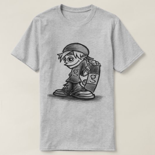 私はGスケーターボーイTシャツだ Tシャツ (デザイン正面)