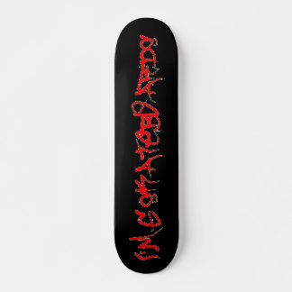 私はGスケートボード(Vandalo GraffitiFONT) – 黒/赤 スケートボード
