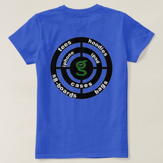 私はGターゲットロゴTシャツ Tシャツ (デザイン裏面)