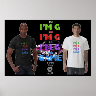私はG Clothingからゲームポスターにお尻している ポスター