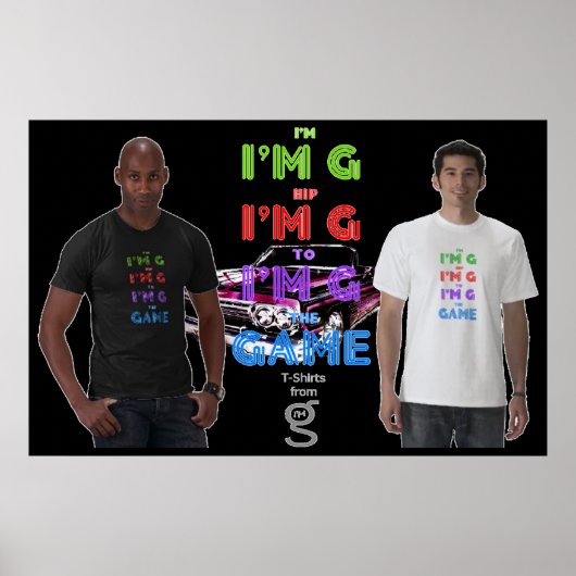 私はG Clothingからゲームポスターにお尻している ポスター (正面)