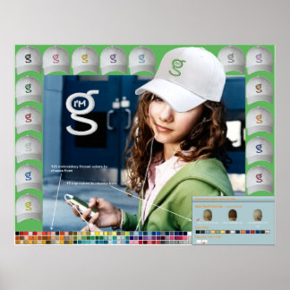 私はG ClothingのG Capsポスター ポスター