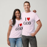 私はG O Dが大好き |ハートカスタム文字GOD宗教的T-S Tシャツ<br><div class="desc">このシャツはカスタマイズC U PやPerson ieなどの場所やアイテムに入れることができる。MかMかかわいらし何でも好きで見えカッコいいる。</div>