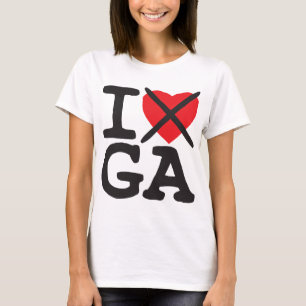 私はGA -ジョージア--を憎みます Tシャツ