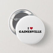 私はGainesvilleフロリダを愛します 缶バッジ (正面&裏面)