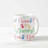 私はGAMMY私のGAMMYコーヒー・マグの茶マグを愛します コーヒーマグカップ (正面右)