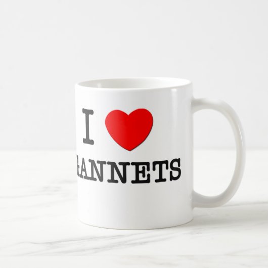 私はGannetsを愛します コーヒーマグカップ (右)