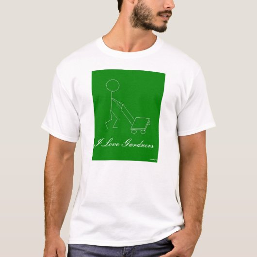 私はGardnersを愛します Tシャツ (正面)