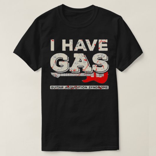 私はGAS Guitar Player Collectorミュージシャン おもしろい Tシャツ (デザイン正面)