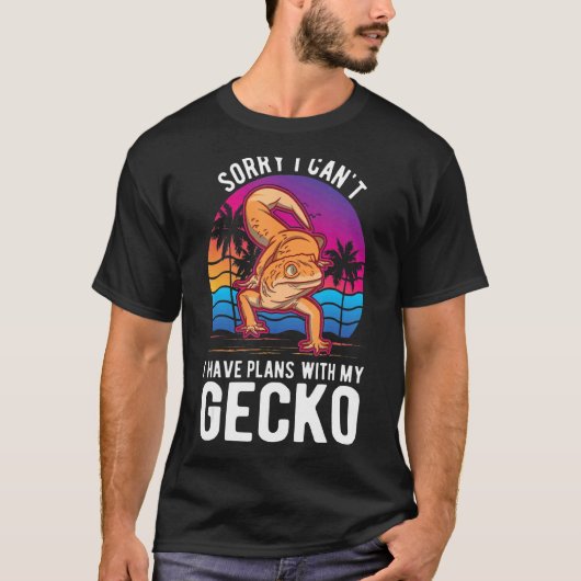 私はGeckoに予定が入らない Tシャツ (正面)