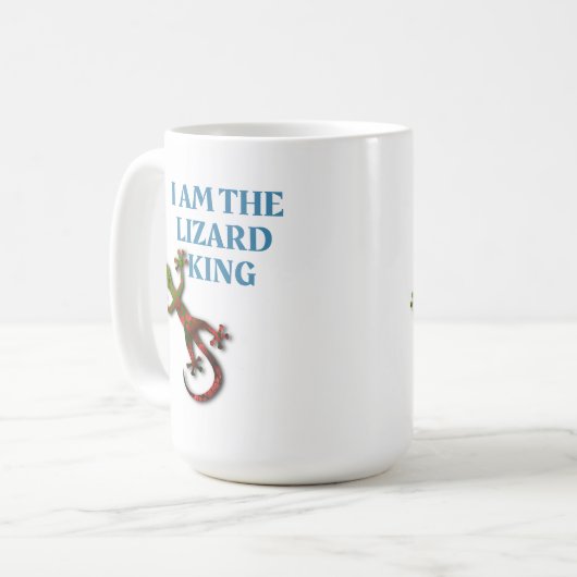 私はGeckoトカゲ王のペアカップです コーヒーマグカップ (正面左)
