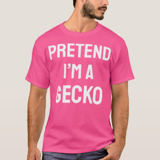 私はGeckoパーティー面白いハロウィンゲッコであるフリ Tシャツ