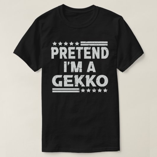私はGekko簡単の怠惰なハロウィーンの衣装 Tシャツ (デザイン正面)
