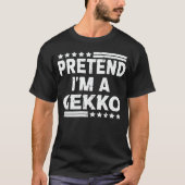 私はGekko簡単の怠惰なハロウィーンの衣装 Tシャツ (正面)