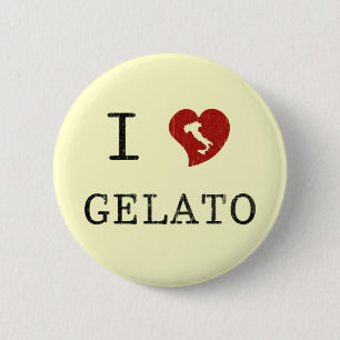 私はGelatoを愛します 缶バッジ