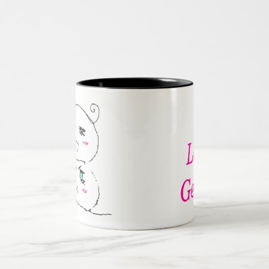 私はGerItaのマグを愛します ツートーンマグカップ (中央)