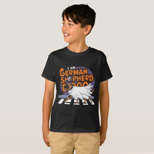 私はGERMAND SHEPHERD boo Tシャツ (正面フル)