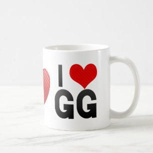 私はGGを愛します コーヒーマグカップ