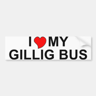 私はGillig私のバスを愛します バンパーステッカー