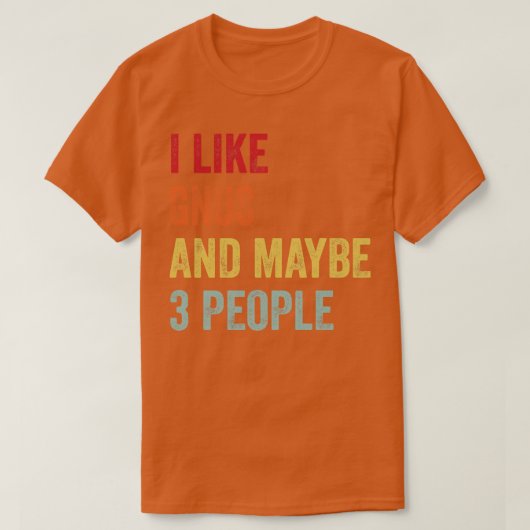 私はGnusが3人も好き Tシャツ (デザイン正面)
