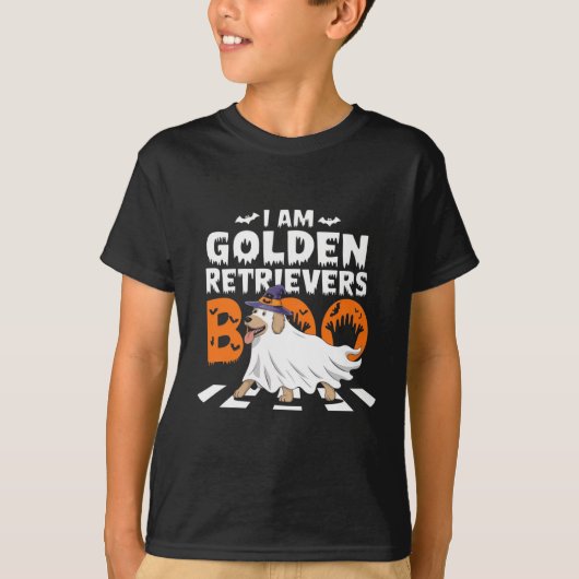 私はGOLDEN RETRIEVERS boo Tシャツ (正面)