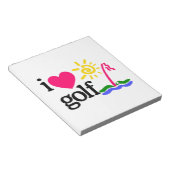 私はGOlFが大好き ノートパッド (アングル)