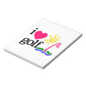 私はGOlFが大好き ノートパッド (回転)